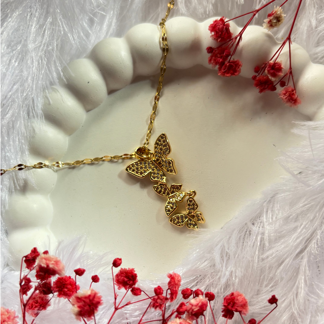 Butterfly Cascade Necklace