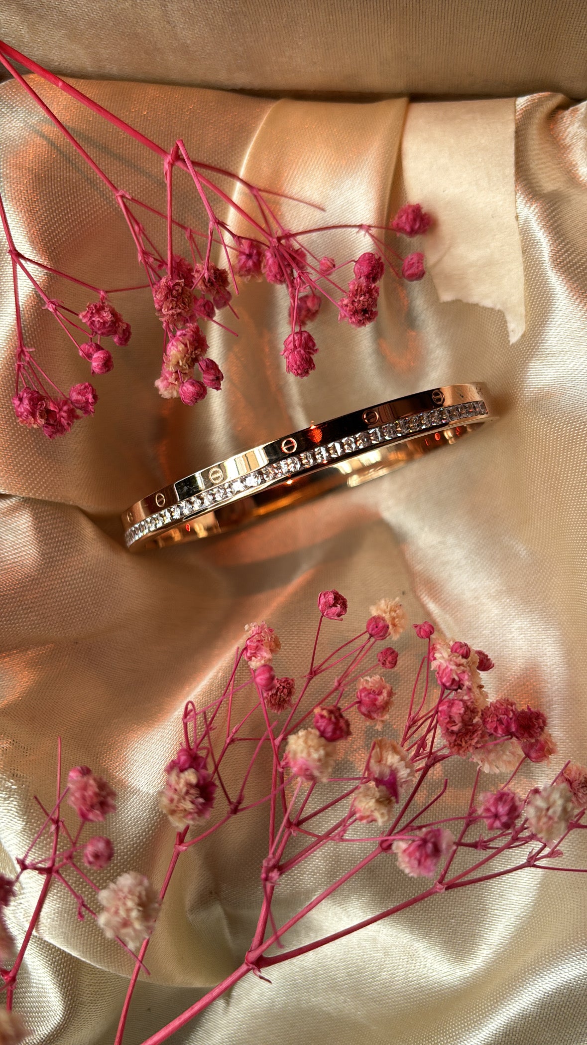 Golden Crystal Elegance Bracelet