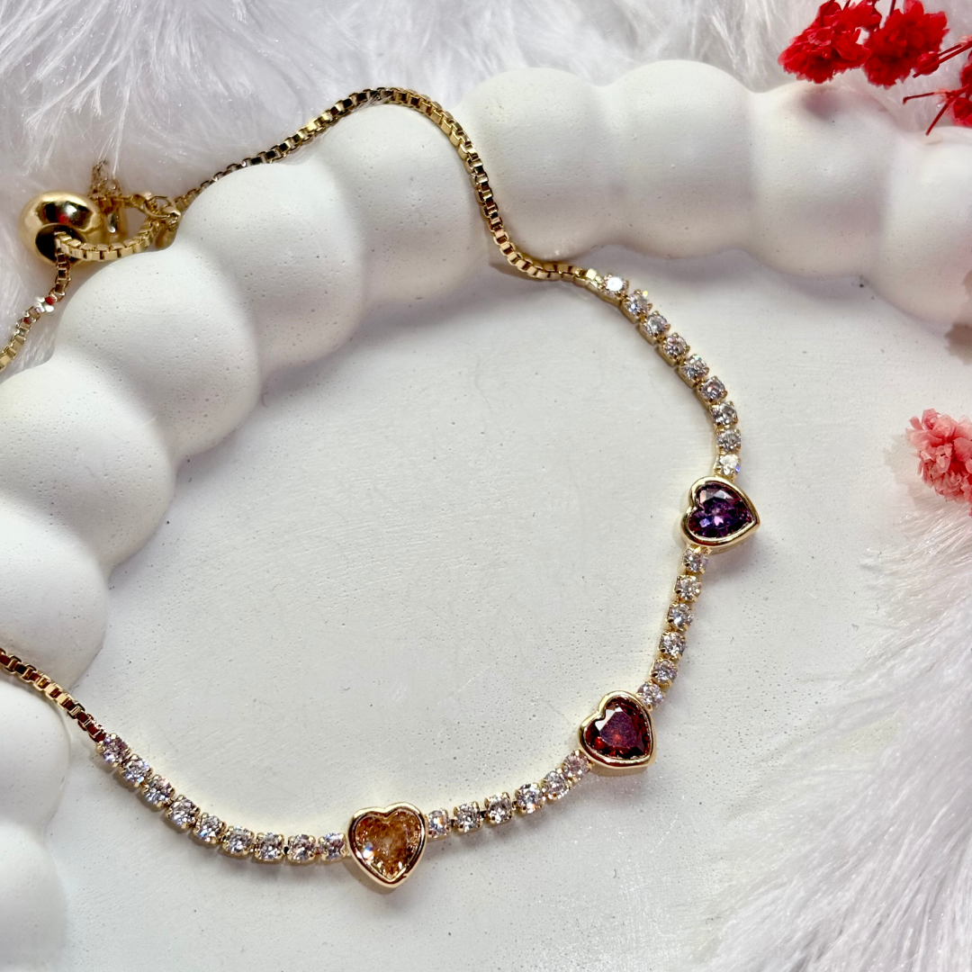 Heartburst Bling Bracelet