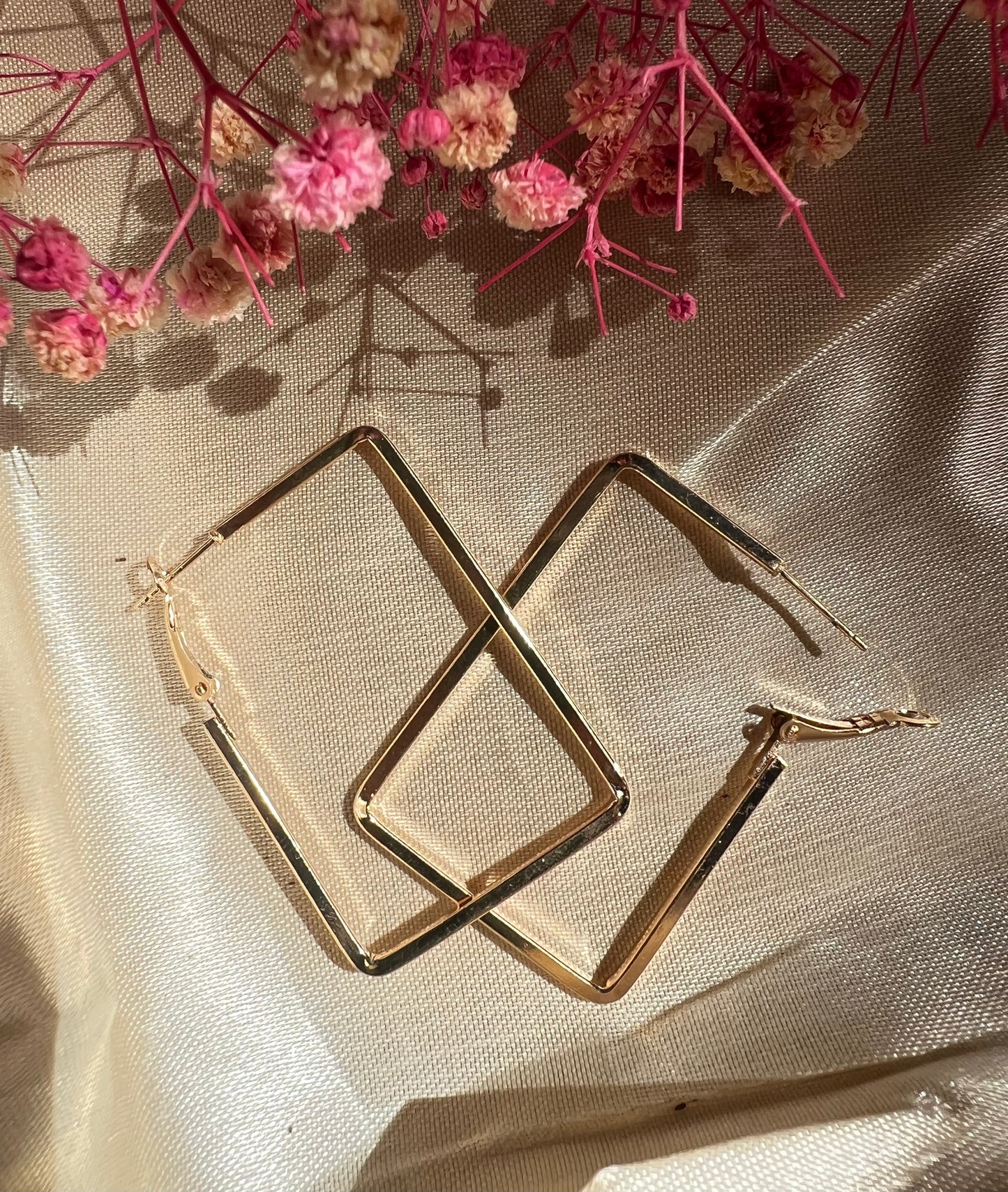 Timeless Square Elegance Hoops