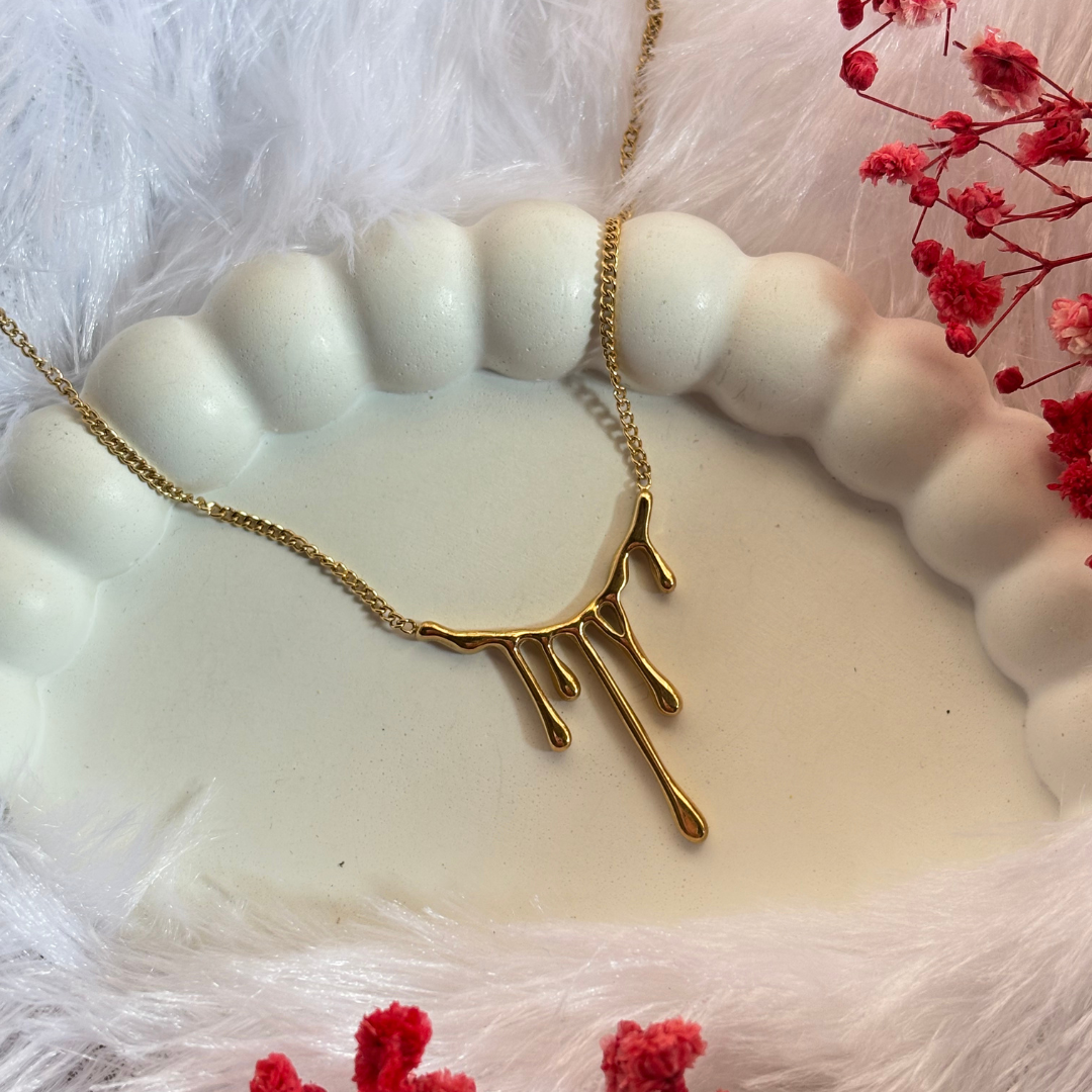 Liquid Gold Drip Necklace