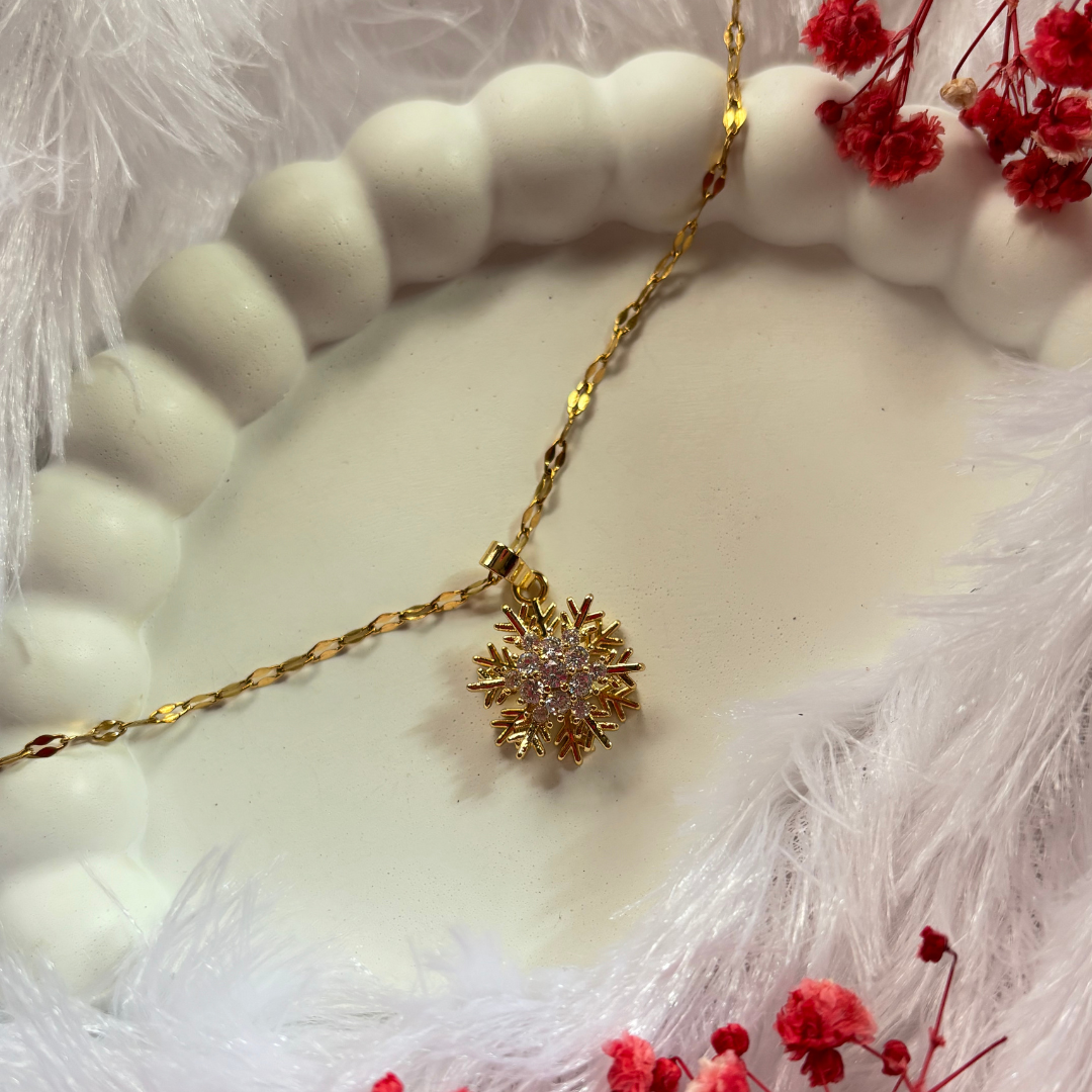 Shimmerflake Charm Necklace