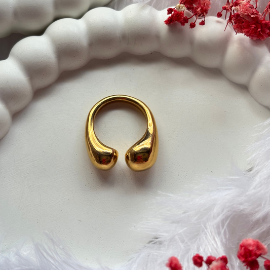 Gold Droplet Ring